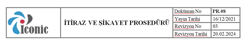 ITIRAZ VE SIKAYET PROSEDURU FOTO